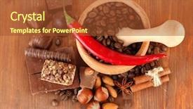  Presentation with coffee chocolate - Beautiful slide set featuring apache junction vintage old stamp with rough lines and edges backdrop and a coral colored foreground