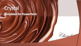  Presentation with swirls - Beautiful presentation theme featuring chocolate swirls over white backdrop and a tawny brown colored foreground