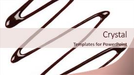  Presentation with white chocolate - PPT theme with chocolate syrup drip isolated background and a lemonade colored foreground