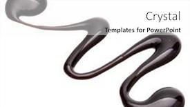  Presentation with white chocolate - Colorful presentation theme enhanced with chocolate-syrup-drop-isolated and a white colored foreground