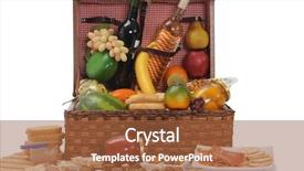  Presentation with chocolate wine - Amazing PPT layouts having chocolate wine - picnic basket isolated backdrop and a red colored foreground