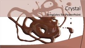 Presentation with chocolate - PPT layouts featuring chocolate background and a coral colored foreground