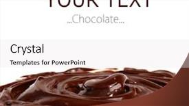  Presentation with chocolate - Presentation theme consisting of chocolate background and a white colored foreground