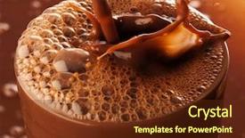  Presentation with chocolate - PPT theme having chocolate background and a tawny brown colored foreground