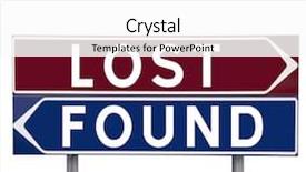  Presentation with lost - Colorful presentation theme enhanced with choice between lost or found backdrop and a white colored foreground