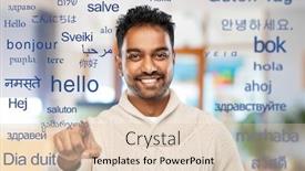  Presentation with choice - Amazing slide set having choice-gesture-and-people-concept backdrop and a lemonade colored foreground