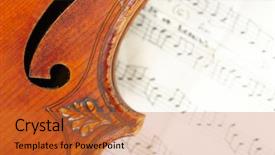  Presentation with choir - Slides having choir - fragment of violin background and a red colored foreground