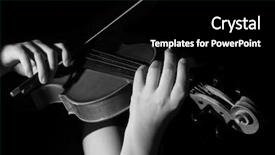  Presentation with choir - Presentation featuring choir - musician playing violin isolated background and a black colored foreground