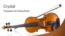  Presentation with choir - Presentation design enhanced with choir - violin in vintage style background and a white colored foreground