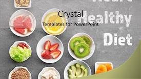  Presentation with heart healthy diet - Amazing theme having cholesterol - diet for healthy heart concept backdrop and a light gray colored foreground