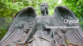  Presentation with cologne - Beautiful presentation theme featuring chomage - grave at melaten friedhof backdrop and a gray colored foreground