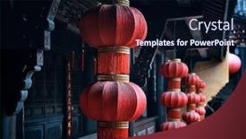  Presentation with assembly programming - Colorful theme enhanced with chongqing huguang assembly hall old buildings backdrop and a wine colored foreground