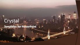  Presentation with architecture city - Slides having chongqing-urban-architecture-and-city background and a tawny brown colored foreground