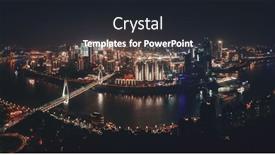  Presentation with architecture city - PPT theme having chongqing-urban-architecture-and-city background and a wine colored foreground