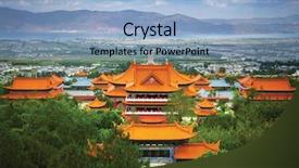  Presentation with china culture - Audience pleasing PPT layouts consisting of chongsheng monastery dali china backdrop and a light blue colored foreground