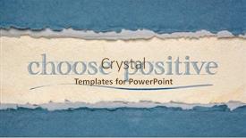  Presentation with positive mindset - Beautiful PPT layouts featuring choose-positive-inspirational-handwriting backdrop and a lemonade colored foreground