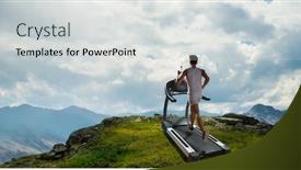  Presentation with route - Presentation enhanced with choose-your-route-for-running background and a light gray colored foreground