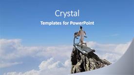  Presentation with route - Colorful theme enhanced with choose-your-route-for-running backdrop and a teal colored foreground