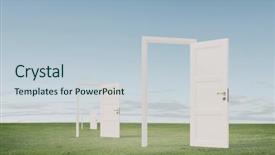  Presentation with way - Beautiful slide deck featuring choose-your-way backdrop and a lemonade colored foreground