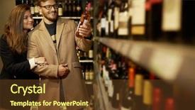  Presentation with liquor - Colorful presentation enhanced with choosing alcohol in a liquor backdrop and a tawny brown colored foreground