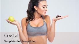  Presentation with white chocolate - Audience pleasing theme consisting of choosing between apple or chocolate backdrop and a coral colored foreground