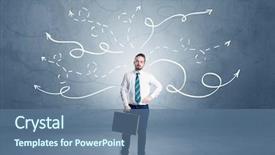  Presentation with choosing life partner - Colorful slides enhanced with choosing between directions with winding backdrop and a ocean colored foreground