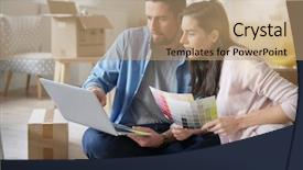  Presentation with reform - PPT theme featuring choosing paint colours to reform background and a coral colored foreground