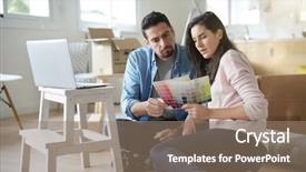  Presentation with reform - Audience pleasing PPT theme consisting of choosing paint colours to reform backdrop and a coral colored foreground