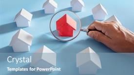  Presentation with home inspection - Slides enhanced with choosing-the-right-real-estate background and a teal colored foreground