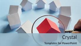  Presentation with real estate - Cool new presentation theme with choosing the right real estate backdrop and a light blue colored foreground