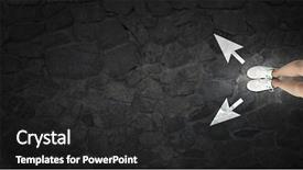  Presentation with female sport - Audience pleasing presentation consisting of choosing way - top view of female legs backdrop and a  colored foreground