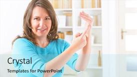  Presentation with counseling - Slide deck enhanced with chop point emotional freedom technique background and a arctic colored foreground