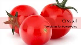 Presentation with stem - Slide deck enhanced with chopped rhubarb stem isolated background and a red colored foreground