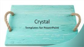  Presentation with rustic wood turquoise - Audience pleasing PPT layouts consisting of chopping board painted with turquois backdrop and a arctic colored foreground