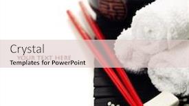  Presentation with lucky bamboo - Audience pleasing slides consisting of chopsticks and a lucky bamboo plant - oriental style table serving concept backdrop and a lemonade colored foreground