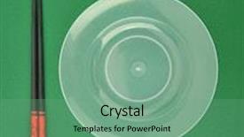 Presentation with chopsticks - Cool new PPT theme with chopsticks and dish in green background backdrop and a seafoam green colored foreground