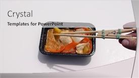  Presentation with chopsticks - PPT theme enhanced with chopsticks for dummies background and a white colored foreground