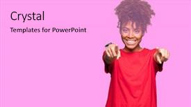  Presentation with motherhood and african american - Slide set with chosen - beautiful young african american woman background and a  colored foreground