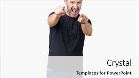  Presentation with fingers - Amazing PPT theme having chosen - handsome middle age hoary senior backdrop and a  colored foreground