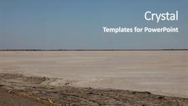  Presentation with north africa - Presentation design having chott el djerid biggest salt background and a seafoam green colored foreground