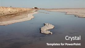  Presentation with north africa - Presentation featuring chott el djerid biggest salt background and a dark gray colored foreground