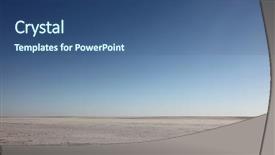  Presentation with north africa - Presentation theme consisting of chott el djerid biggest salt background and a ocean colored foreground