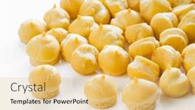  Presentation with pastry cream - Slides featuring choux-pastry-garnish-for-cream background and a lemonade colored foreground