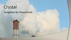  Presentation with red white blue - Cool new theme with chp - two red pipes of factory backdrop and a light blue colored foreground