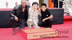  Presentation with hand print - 