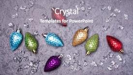  Presentation with new year card - Amazing slides having chrismas blue - christmas greeting card noel festive backdrop and a gray colored foreground