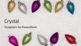  Presentation with new year card - PPT theme featuring chrismas blue - christmas greeting card noel festive background and a white colored foreground