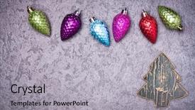  Presentation with christmas card - PPT theme enhanced with chrismas blue - christmas greeting card noel festive background and a light gray colored foreground