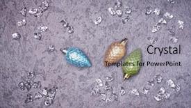  Presentation with new year card - PPT theme having chrismas blue - christmas greeting card noel festive background and a light gray colored foreground