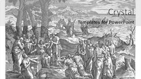  Presentation with disciples - Slide set featuring christ-multiplies-the-loaves background and a light gray colored foreground